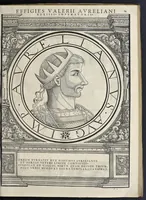 Picture 13 of 32 from Imperatorvm Romanorvm omnivm orientalivm et occidentalivm verissimae imagines ex antiqvis nvmismatis qvam fidelissime delineatae : addita cvivsqve vitae descriptione ex Thesavro Iacobi Stradae et perbrevi elogio vnivscvivsqve carmine, qvod qvasi epitome est historiae, ad ivvandam memoriam (1559), leaf 82