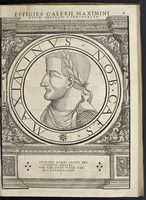 Picture 15 of 32 from Imperatorvm Romanorvm omnivm orientalivm et occidentalivm verissimae imagines ex antiqvis nvmismatis qvam fidelissime delineatae : addita cvivsqve vitae descriptione ex Thesavro Iacobi Stradae et perbrevi elogio vnivscvivsqve carmine, qvod qvasi epitome est historiae, ad ivvandam memoriam (1559), leaf 96