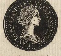 An illustration from Epitome thesavri antiqvitatum : hoc est, IMPP Rom. orientalium & occidentalium iconum, ex antiquis numismatibus quàm fidelissimè deliniatarum (1553)
