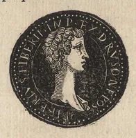 An illustration from Epitome thesavri antiqvitatum : hoc est, IMPP Rom. orientalium & occidentalium iconum, ex antiquis numismatibus quàm fidelissimè deliniatarum (1553)