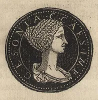 An illustration from Epitome thesavri antiqvitatum : hoc est, IMPP Rom. orientalium & occidentalium iconum, ex antiquis numismatibus quàm fidelissimè deliniatarum (1553)