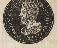An illustration from Epitome thesavri antiqvitatum : hoc est, IMPP Rom. orientalium & occidentalium iconum, ex antiquis numismatibus quàm fidelissimè deliniatarum (1553)