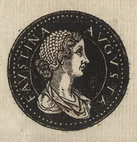 An illustration from Epitome thesavri antiqvitatum : hoc est, IMPP Rom. orientalium & occidentalium iconum, ex antiquis numismatibus quàm fidelissimè deliniatarum (1553)