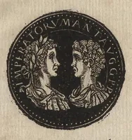 An illustration from Epitome thesavri antiqvitatum : hoc est, IMPP Rom. orientalium & occidentalium iconum, ex antiquis numismatibus quàm fidelissimè deliniatarum (1553)