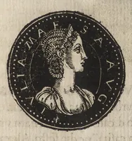 An illustration from Epitome thesavri antiqvitatum : hoc est, IMPP Rom. orientalium & occidentalium iconum, ex antiquis numismatibus quàm fidelissimè deliniatarum (1553)