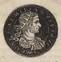 An illustration from Epitome thesavri antiqvitatum : hoc est, IMPP Rom. orientalium & occidentalium iconum, ex antiquis numismatibus quàm fidelissimè deliniatarum (1553)