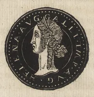 An illustration from Epitome thesavri antiqvitatum : hoc est, IMPP Rom. orientalium & occidentalium iconum, ex antiquis numismatibus quàm fidelissimè deliniatarum (1553)