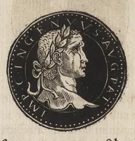 An illustration from Epitome thesavri antiqvitatum : hoc est, IMPP Rom. orientalium & occidentalium iconum, ex antiquis numismatibus quàm fidelissimè deliniatarum (1553)