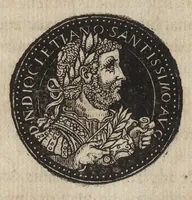 An illustration from Epitome thesavri antiqvitatum : hoc est, IMPP Rom. orientalium & occidentalium iconum, ex antiquis numismatibus quàm fidelissimè deliniatarum (1553)
