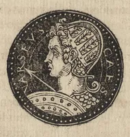 An illustration from Epitome thesavri antiqvitatum : hoc est, IMPP Rom. orientalium & occidentalium iconum, ex antiquis numismatibus quàm fidelissimè deliniatarum (1553)