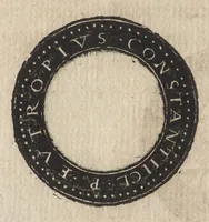 An illustration from Epitome thesavri antiqvitatum : hoc est, IMPP Rom. orientalium & occidentalium iconum, ex antiquis numismatibus quàm fidelissimè deliniatarum (1553)