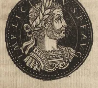 An illustration from Epitome thesavri antiqvitatum : hoc est, IMPP Rom. orientalium & occidentalium iconum, ex antiquis numismatibus quàm fidelissimè deliniatarum (1553)