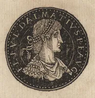An illustration from Epitome thesavri antiqvitatum : hoc est, IMPP Rom. orientalium & occidentalium iconum, ex antiquis numismatibus quàm fidelissimè deliniatarum (1553)
