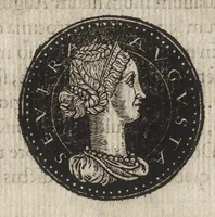 An illustration from Epitome thesavri antiqvitatum : hoc est, IMPP Rom. orientalium & occidentalium iconum, ex antiquis numismatibus quàm fidelissimè deliniatarum (1553)