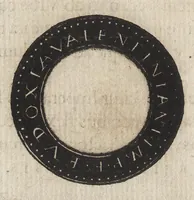 An illustration from Epitome thesavri antiqvitatum : hoc est, IMPP Rom. orientalium & occidentalium iconum, ex antiquis numismatibus quàm fidelissimè deliniatarum (1553)