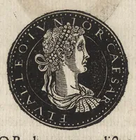 An illustration from Epitome thesavri antiqvitatum : hoc est, IMPP Rom. orientalium & occidentalium iconum, ex antiquis numismatibus quàm fidelissimè deliniatarum (1553)