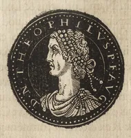 An illustration from Epitome thesavri antiqvitatum : hoc est, IMPP Rom. orientalium & occidentalium iconum, ex antiquis numismatibus quàm fidelissimè deliniatarum (1553)