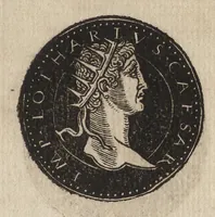 An illustration from Epitome thesavri antiqvitatum : hoc est, IMPP Rom. orientalium & occidentalium iconum, ex antiquis numismatibus quàm fidelissimè deliniatarum (1553)