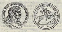 An illustration from Discorso di M. Sebastiano Erizzo sopra le medaglie de gli antichi : con la particolar dichiaratione di esse medaglie : nellaquale oltre all'istoria de gli imperadori romani, si contengono le imagini delle deità dei gentili, con le loro allegorie : & insieme vna varia & piena cognitione delle antichità (1568)