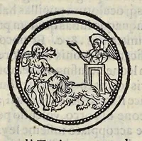 An illustration from Discorso di M. Sebastiano Erizzo sopra le medaglie de gli antichi : con la particolar dichiaratione di esse medaglie : nellaquale oltre all'istoria de gli imperadori romani, si contengono le imagini delle deità dei gentili, con le loro allegorie : & insieme vna varia & piena cognitione delle antichità (1568)