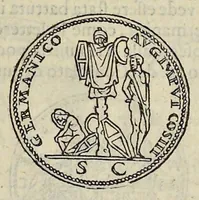 Picture 46 of 78 from Discorso di M. Sebastiano Erizzo sopra le medaglie de gli antichi : con la particolar dichiaratione di esse medaglie : nellaquale oltre all'istoria de gli imperadori romani, si contengono le imagini delle deità dei gentili, con le loro allegorie : & insieme vna varia & piena cognitione delle antichità (1568), leaf 506