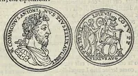 An illustration from Discorso di M. Sebastiano Erizzo sopra le medaglie de gli antichi : con la particolar dichiaratione di esse medaglie : nellaquale oltre all'istoria de gli imperadori romani, si contengono le imagini delle deità dei gentili, con le loro allegorie : & insieme vna varia & piena cognitione delle antichità (1568)
