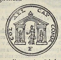 Picture 63 of 78 from Discorso di M. Sebastiano Erizzo sopra le medaglie de gli antichi : con la particolar dichiaratione di esse medaglie : nellaquale oltre all'istoria de gli imperadori romani, si contengono le imagini delle deità dei gentili, con le loro allegorie : & insieme vna varia & piena cognitione delle antichità (1568), leaf 666