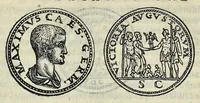 An illustration from Discorso di M. Sebastiano Erizzo sopra le medaglie de gli antichi : con la particolar dichiaratione di esse medaglie : nellaquale oltre all'istoria de gli imperadori romani, si contengono le imagini delle deità dei gentili, con le loro allegorie : & insieme vna varia & piena cognitione delle antichità (1568)
