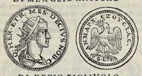An illustration from Discorso di M. Sebastiano Erizzo sopra le medaglie de gli antichi : con la particolar dichiaratione di esse medaglie : nellaquale oltre all'istoria de gli imperadori romani, si contengono le imagini delle deità dei gentili, con le loro allegorie : & insieme vna varia & piena cognitione delle antichità (1568)