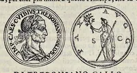 An illustration from Discorso di M. Sebastiano Erizzo sopra le medaglie de gli antichi : con la particolar dichiaratione di esse medaglie : nellaquale oltre all'istoria de gli imperadori romani, si contengono le imagini delle deità dei gentili, con le loro allegorie : & insieme vna varia & piena cognitione delle antichità (1568)