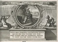 Picture 20 of 28 from Descriptio historica utruisque fortunae Maximiliani Emmanuelis ... : S.R.I. Archi-Dapiferi et Electoris ... : secundum heroica majorum suorum exempla Herculeis laboribus repraesentata, tabula serenissimi stemmatis leonini, aeneisque ducum bavaricorum figuris et emblematibus adornata ... (1715), leaf 316