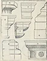 Picture 10 of 44 from Regole generali di architettvra sopra le cinqve maniere de gliedifici : cioè, thoscano, dorico, ionico, corinthio, e composito, con gliessempi de l'antiqvita, che per la maggior parte concordano con la dottrina di Vitrvvio (1540), leaf 37