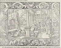 Picture 8 of 40 from Von Ankunfft vnnd Vrsprung des Römischen Reichs : der alten Römer Herkommen, Sitten, Weissheyt, Ehrbarkeyt, löblichem Regiment, Ritterlichen Thaten, Victori vnnd Sig gegen ihren Feinden : auch von allerley Händeln vñ Geschichten, so sich in Frid vnd Krieg, zu Rom, in Italia, vnd bei andern Nationen, damit die Römer jeder Zeit zu thuen gehabt, fast jnnerhalb achthundert Jaren, von Erbawung der Statt an, erstlich vnter der Könige vnnd volgends vnter der Rathesmaister Regiment, biss auff der ersten Römischen Keyser Regierung verloffen vnd zugetragen : jetzund auff dass newe auss dem Latein verteutscht, vnd mit ordenlicher Verzeychniss der fürnemsten Historien, Jarrechnung, kurtzer Liuischen Chronica, Register, vnd schönen Figuren geziert, dessgleichen vor hin im Truck nie aussgangen (1574), leaf 122