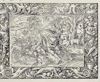 Picture 1 of 40 from Von Ankunfft vnnd Vrsprung des Römischen Reichs : der alten Römer Herkommen, Sitten, Weissheyt, Ehrbarkeyt, löblichem Regiment, Ritterlichen Thaten, Victori vnnd Sig gegen ihren Feinden : auch von allerley Händeln vñ Geschichten, so sich in Frid vnd Krieg, zu Rom, in Italia, vnd bei andern Nationen, damit die Römer jeder Zeit zu thuen gehabt, fast jnnerhalb achthundert Jaren, von Erbawung der Statt an, erstlich vnter der Könige vnnd volgends vnter der Rathesmaister Regiment, biss auff der ersten Römischen Keyser Regierung verloffen vnd zugetragen : jetzund auff dass newe auss dem Latein verteutscht, vnd mit ordenlicher Verzeychniss der fürnemsten Historien, Jarrechnung, kurtzer Liuischen Chronica, Register, vnd schönen Figuren geziert, dessgleichen vor hin im Truck nie aussgangen (1574), leaf 36