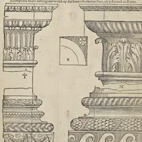 An illustration from Generale reglen der architectvren op de vyve manieren van edificien : te vveten Thvscana, Dorica, Ionica, Corinthia, ende composita, metden exemplen der antiqviteiten die int meeste deel concorderen metde leeringhe van Vitrvvio (1539)