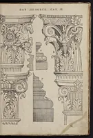 Picture 29 of 42 from Generale reglen der architectvren op de vyve manieren van edificien : te vveten Thvscana, Dorica, Ionica, Corinthia, ende composita, metden exemplen der antiqviteiten die int meeste deel concorderen metde leeringhe van Vitrvvio (1539), leaf 122