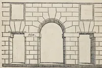 Picture 2 of 42 from Generale reglen der architectvren op de vyve manieren van edificien : te vveten Thvscana, Dorica, Ionica, Corinthia, ende composita, metden exemplen der antiqviteiten die int meeste deel concorderen metde leeringhe van Vitrvvio (1539), leaf 13