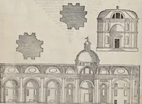 Picture 42 of 42 from Generale reglen der architectvren op de vyve manieren van edificien : te vveten Thvscana, Dorica, Ionica, Corinthia, ende composita, metden exemplen der antiqviteiten die int meeste deel concorderen metde leeringhe van Vitrvvio (1539), leaf 172