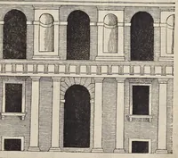 An illustration from Generale reglen der architectvren op de vyve manieren van edificien : te vveten Thvscana, Dorica, Ionica, Corinthia, ende composita, metden exemplen der antiqviteiten die int meeste deel concorderen metde leeringhe van Vitrvvio (1539)