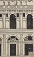 An illustration from Generale reglen der architectvren op de vyve manieren van edificien : te vveten Thvscana, Dorica, Ionica, Corinthia, ende composita, metden exemplen der antiqviteiten die int meeste deel concorderen metde leeringhe van Vitrvvio (1539)