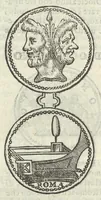 Picture 11 of 31 from Gli Arronzij, ouero, De' marmi antichi. Doue con la vita di Lucio Arronzio Stella e di Marco Arronzio Aquila padouani, si hà notizia delle antichità, riti, monete, medaglie, magistrati, e sacerdozj di Roma, di Padoua, dell'Italia, e dell'Imperio Romano (1655), leaf 59