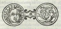 An illustration from Gli Arronzij, ouero, De' marmi antichi. Doue con la vita di Lucio Arronzio Stella e di Marco Arronzio Aquila padouani, si hà notizia delle antichità, riti, monete, medaglie, magistrati, e sacerdozj di Roma, di Padoua, dell'Italia, e dell'Imperio Romano (1655)