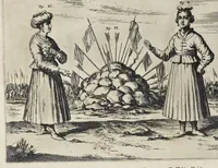 Picture 7 of 35 from Athanasii Kircheri e Soc. Jesu China monumentis, quà sacris quà profanis, nec non variis naturae & artis spectaculis, aliarumque rerum memorabilium argumentis illustrata, auspiciis Leopoldi Primi roman. imper (1667), leaf 105