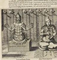 Picture 20 of 35 from Athanasii Kircheri e Soc. Jesu China monumentis, quà sacris quà profanis, nec non variis naturae & artis spectaculis, aliarumque rerum memorabilium argumentis illustrata, auspiciis Leopoldi Primi roman. imper (1667), leaf 201