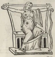 An illustration from Iulii Firmici Astronomicorum libri octo integri & emendati, ex Scythicis oris ad nos nuper allati. Marci Manilii Astronomicorum libri quinque. Arati Phaenomena Germanico Caesare interprete cum commentariis & imaginibus. Arati eiusdem Phaenomenon fragmentum Marco T.C. interprete. Arati eiusdem Phaenomena Ruffo Festo Auienio paraphraste. Arati Phaenomena graece. Theonis Commentaria copiosissima in Arati Phaenomena graece. Procli Diadochi Sphaera graece. Procli eiusdem Sphaera, Thoma Linacro Britanno interprete (1503)