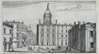 An illustration from Il nuouo teatro delle fabriche et edificii in prospettiua di Roma moderna : sotto il felice pontificato di N.S. papa Alessandro VII (1665)