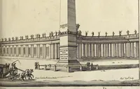 An illustration from Il Tempio Vaticano e sua origine : con gl'edifitii più cospicui, antichi e moderni, fatti dentro e fuori di esso (1694)