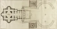 An illustration from Il Tempio Vaticano e sua origine : con gl'edifitii più cospicui, antichi e moderni, fatti dentro e fuori di esso (1694)
