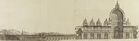 An illustration from Il Tempio Vaticano e sua origine : con gl'edifitii più cospicui, antichi e moderni, fatti dentro e fuori di esso (1694)