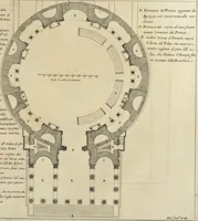 An illustration from Il Tempio Vaticano e sua origine : con gl'edifitii più cospicui, antichi e moderni, fatti dentro e fuori di esso (1694)